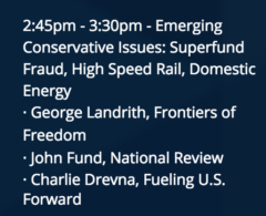 From the speakers page of the RedState Gathering